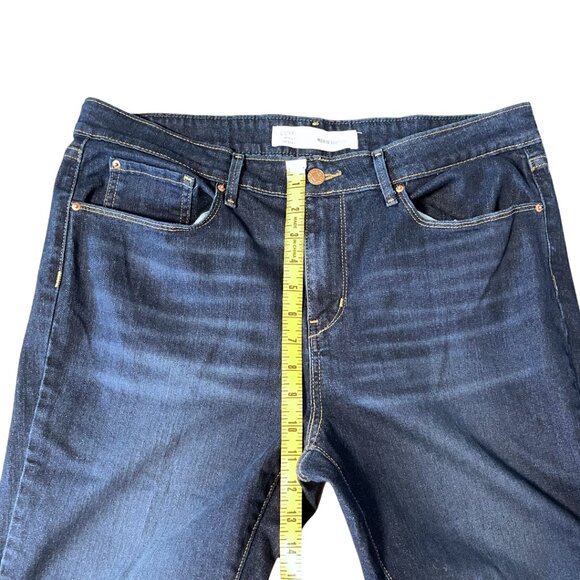 Levis Signature Mid Rise Bootcut Jeans Womens Size 33x34 Blue Dark Wash Stretch - Picture 12 of 12
